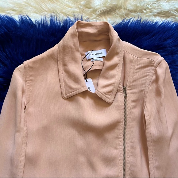 New! YIGAL AZROUEL Limited Edition Cape Sleeve Moto Jacket - Picture 3 of 7